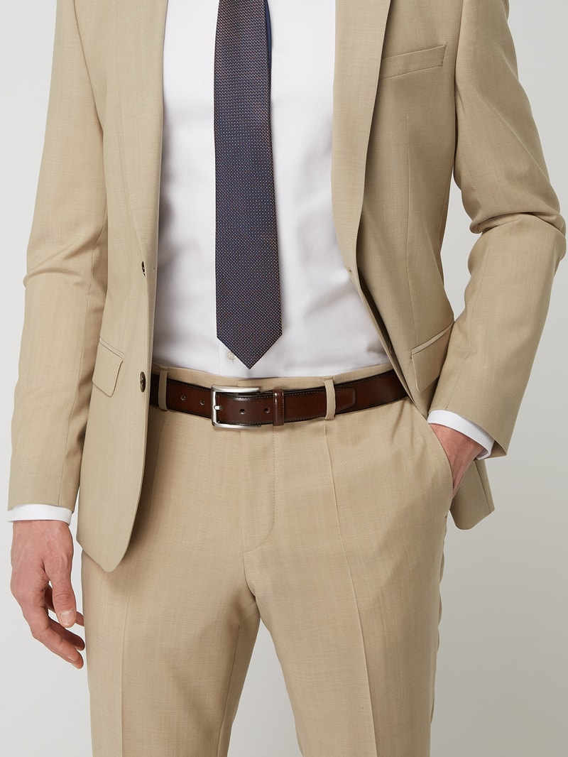 Gürtel aus Leder in schokobraun