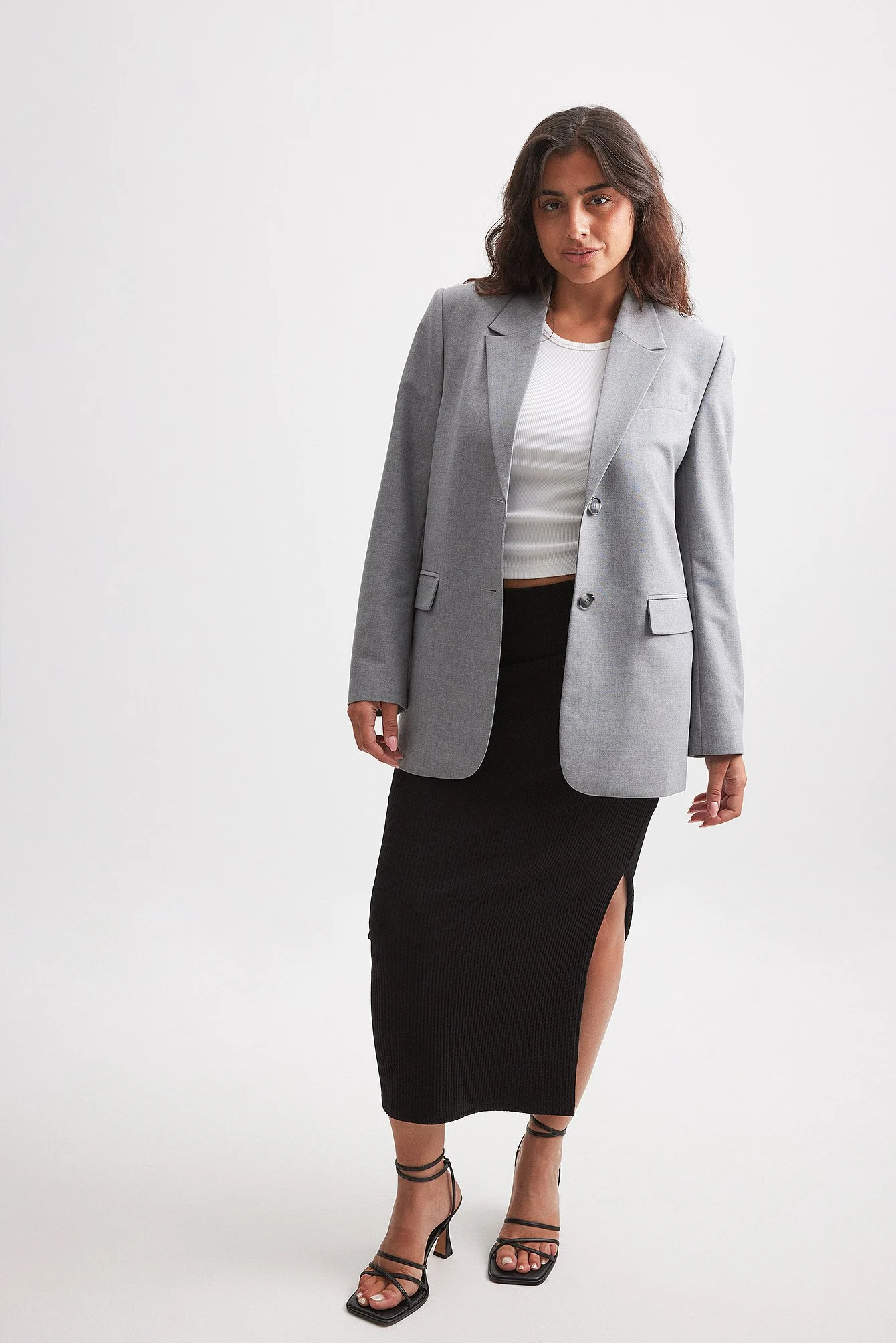 Midirock mit mittlerer Taille