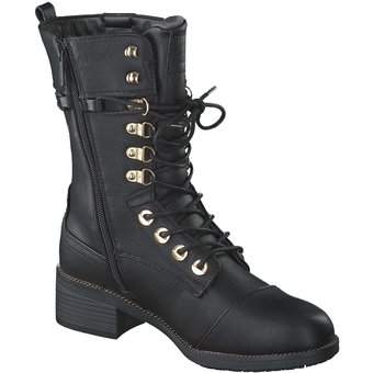 Mustang Schnürstiefelette in schwarz