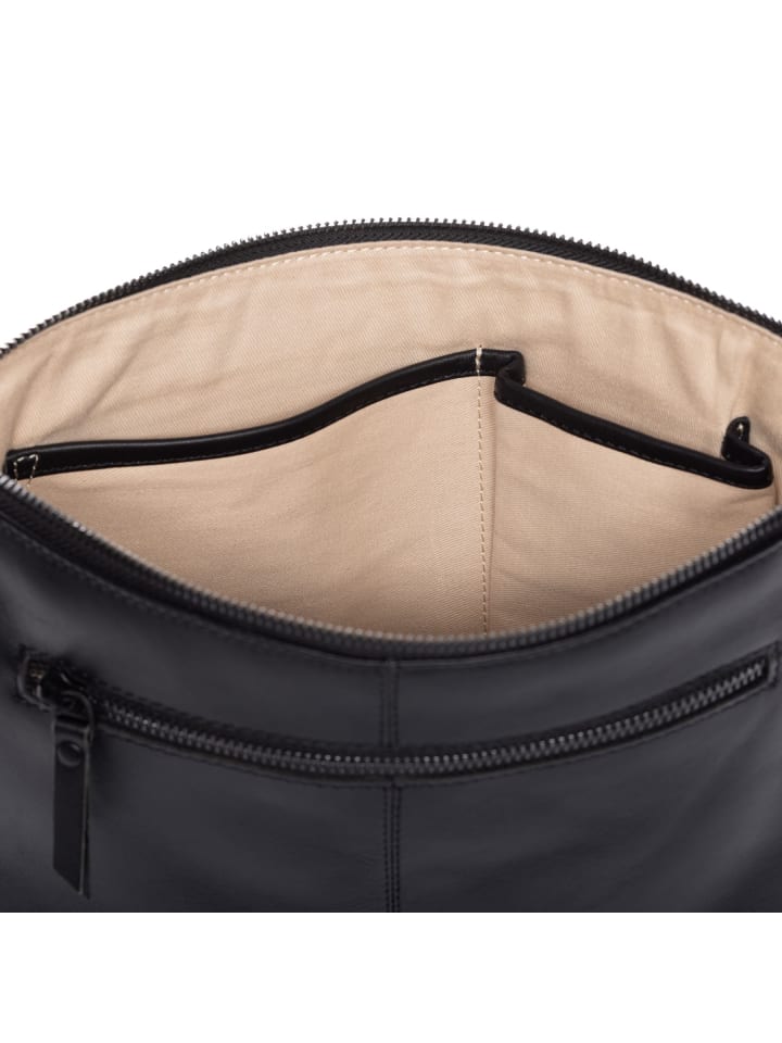 FEYNSINN Leder-Umhängetasche & Clutch echt Leder Schulter groß schwarz in schwarz günstig kaufen onesize