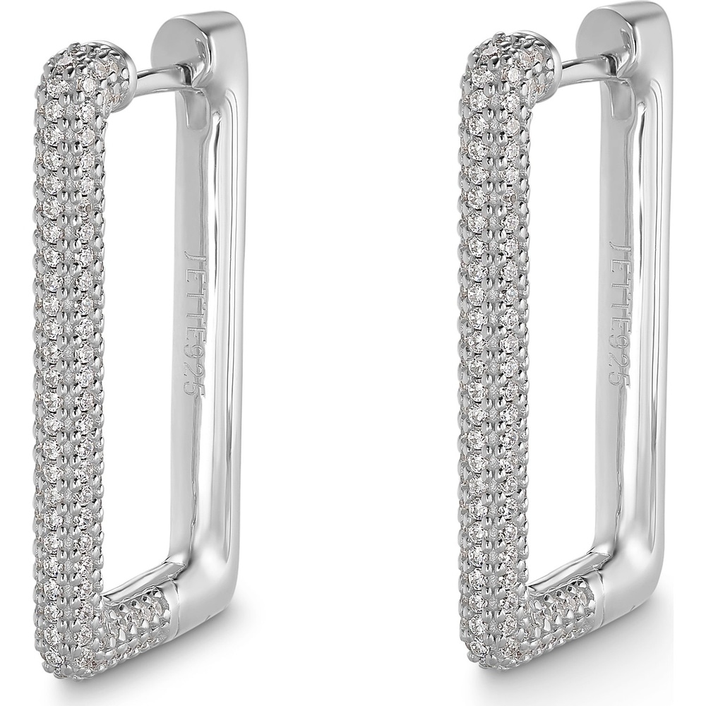 Jette Créoles 925 Argent Boucles d'oreilles
