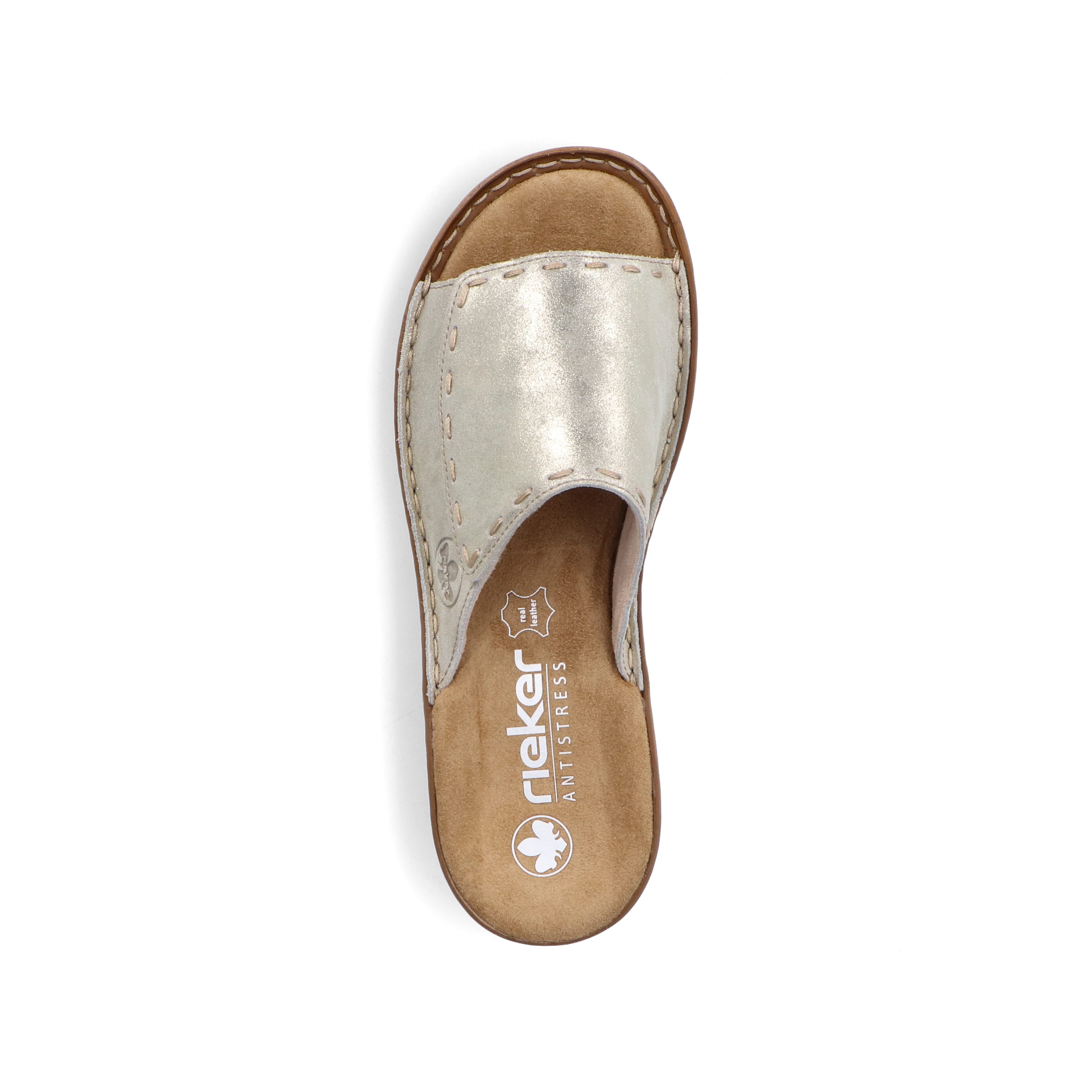 Rieker Damen Pantoletten hellbeige