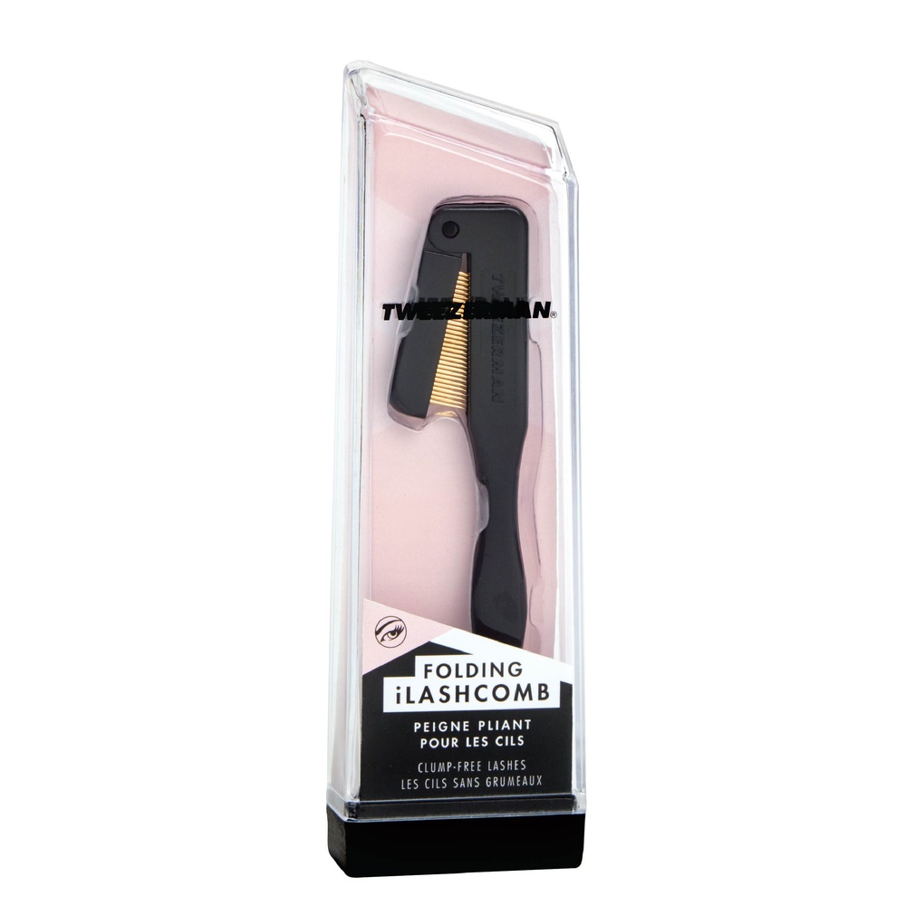 tweezerman Folding Ilashcomb Black Peigne à cils pliable