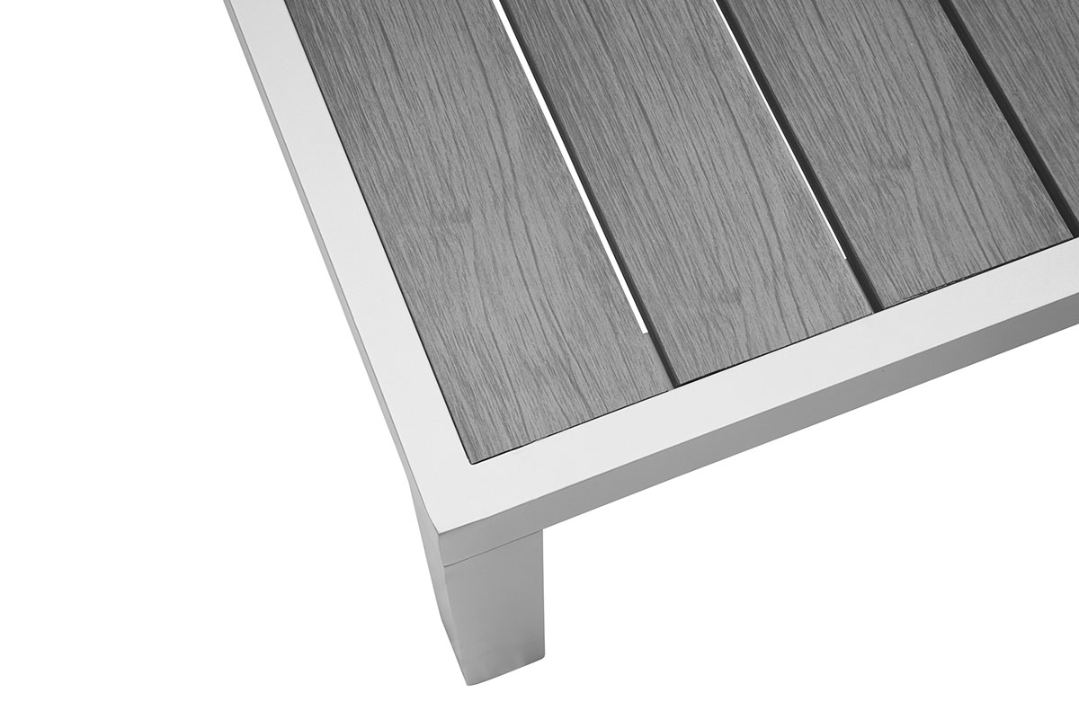 Weles Gartenfreude Aluminium Sonnenliege Barbados grau