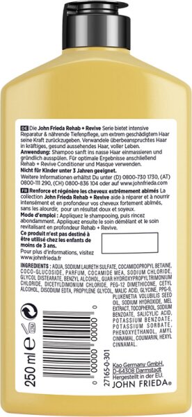 John Frieda Rehab & Revive Tiefenreparatur Shampoo Shampoo