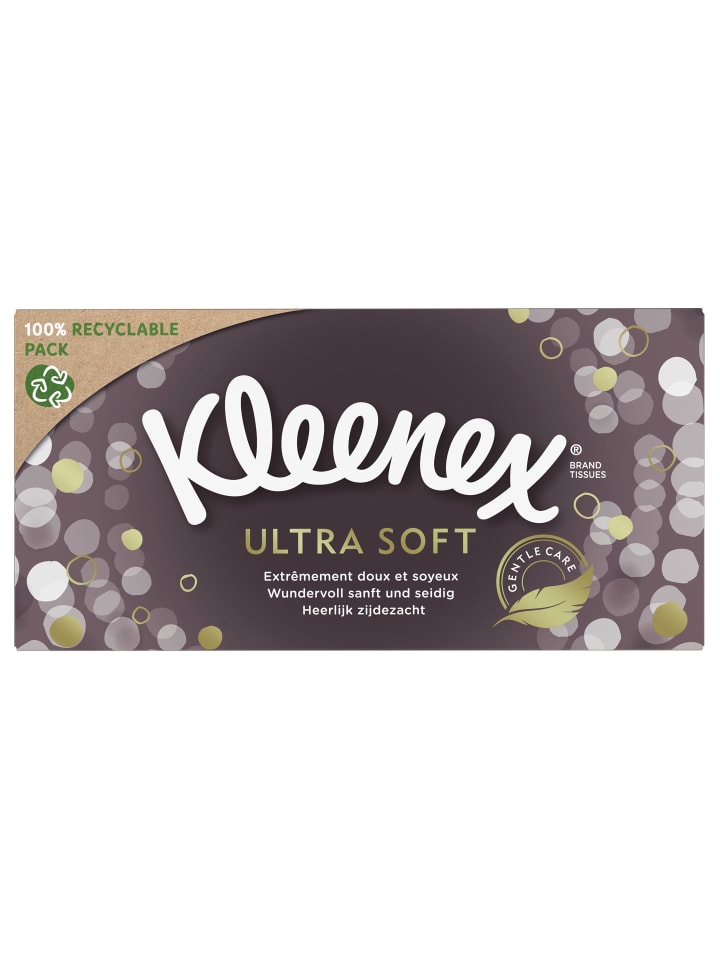Kleenex Ultra Soft Kosmetiktücher-Boxen Taschentücher 3-lagig 24 x 64 Tücher günstig kaufen onesize