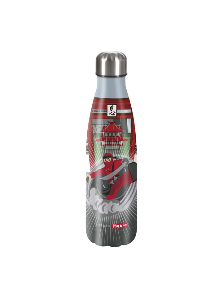 Step by Step Edelstahltrinkflasche in Ninja Yuma, Edelstahl günstig kaufen 28