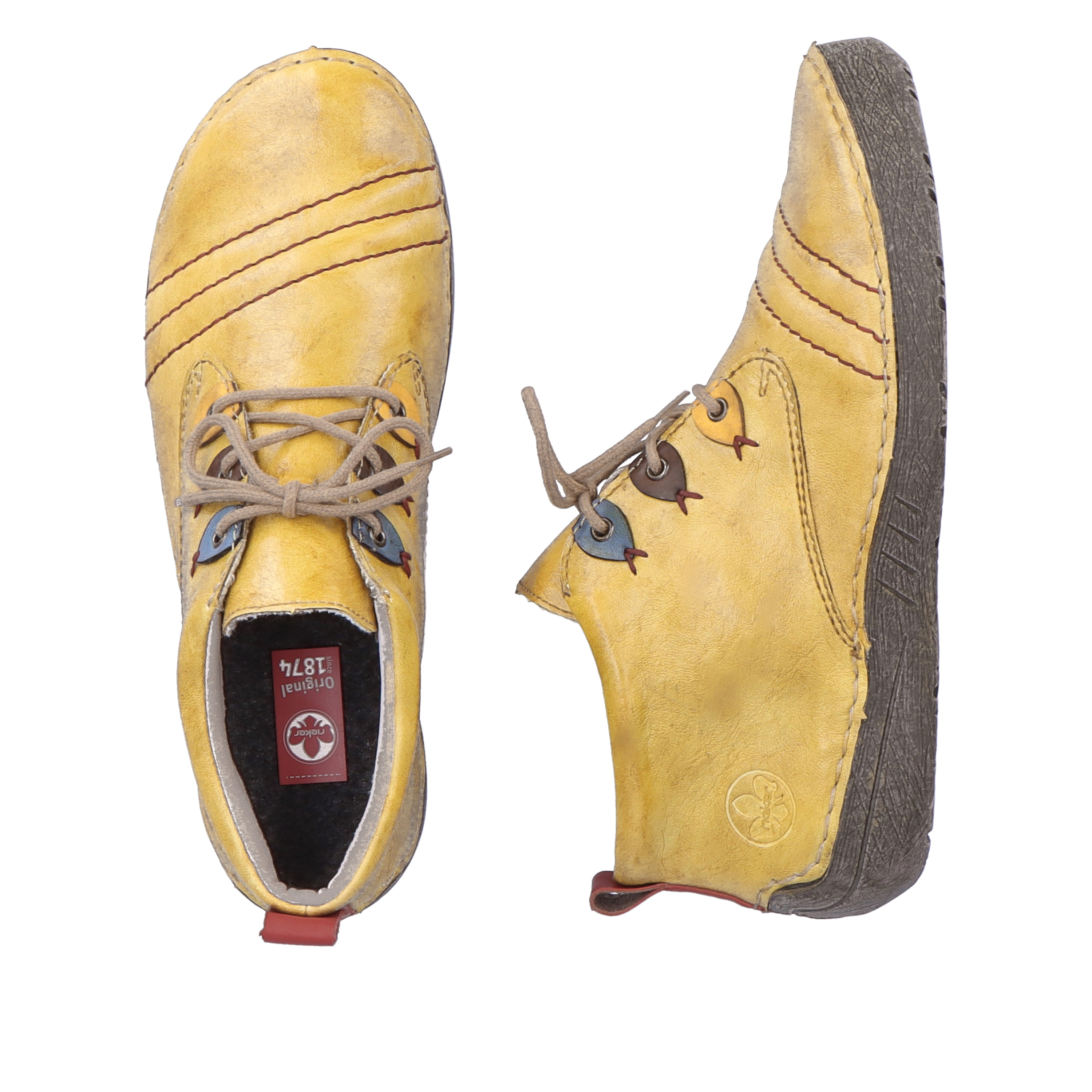 Rieker Damen Schnürschuhe exoticgelb