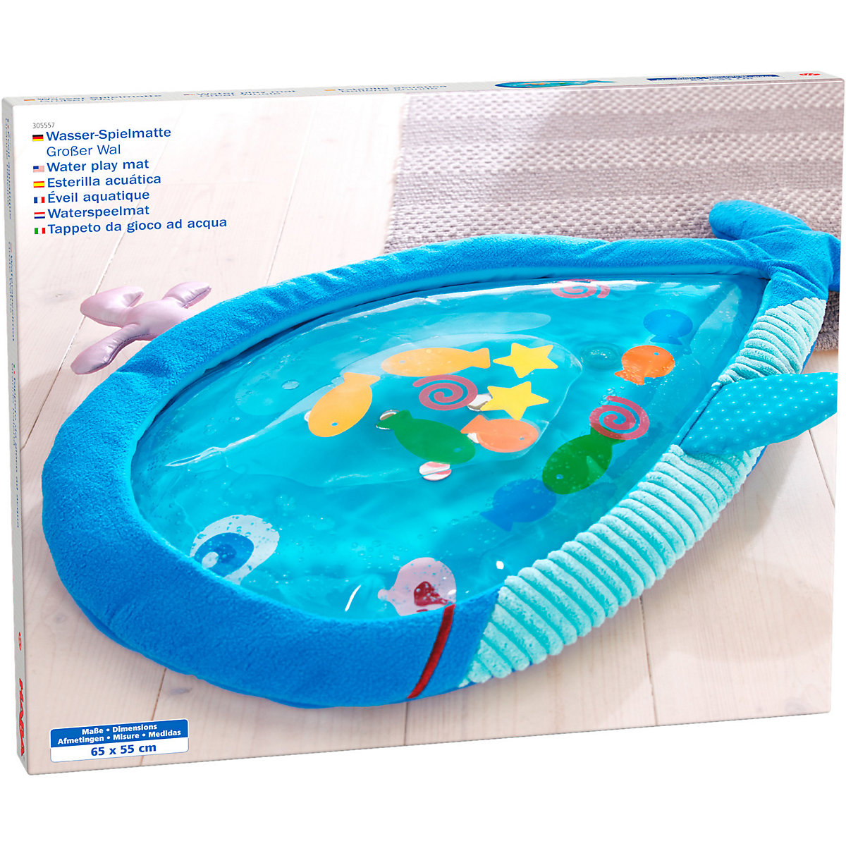 HABA 305557 Wasser-Spielmatte Großer Wal