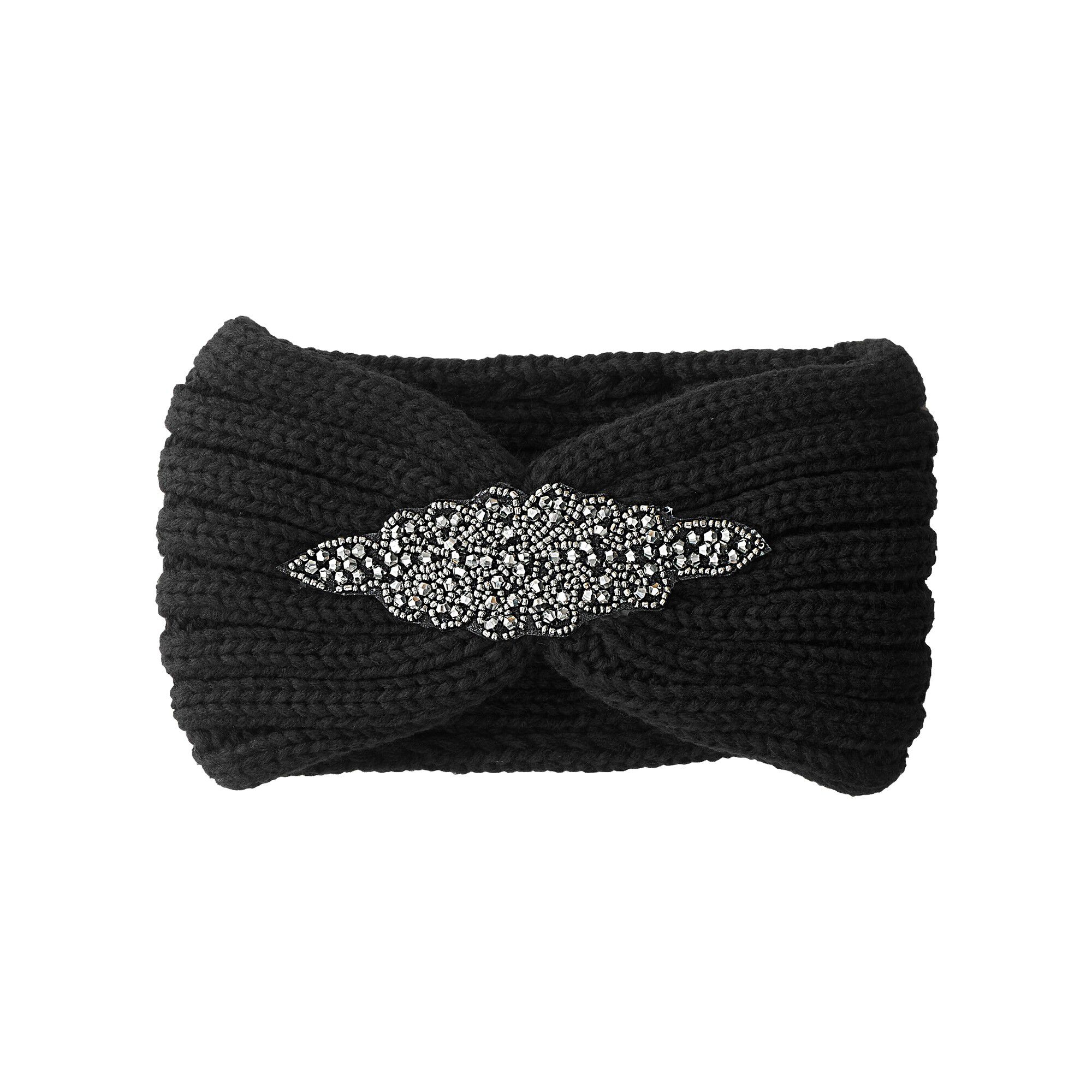 Headband en maille avec bijou