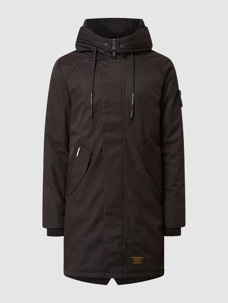 Parka mit Kapuze Modell 'Tuck' in schwarz