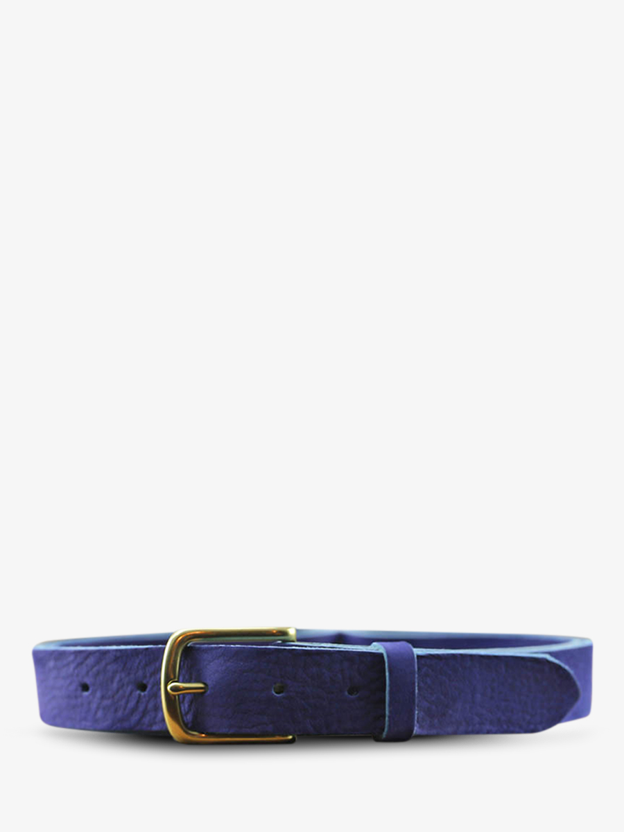 LaCeinture Magnifique Nubuck - 30mm - Bleu Électrique