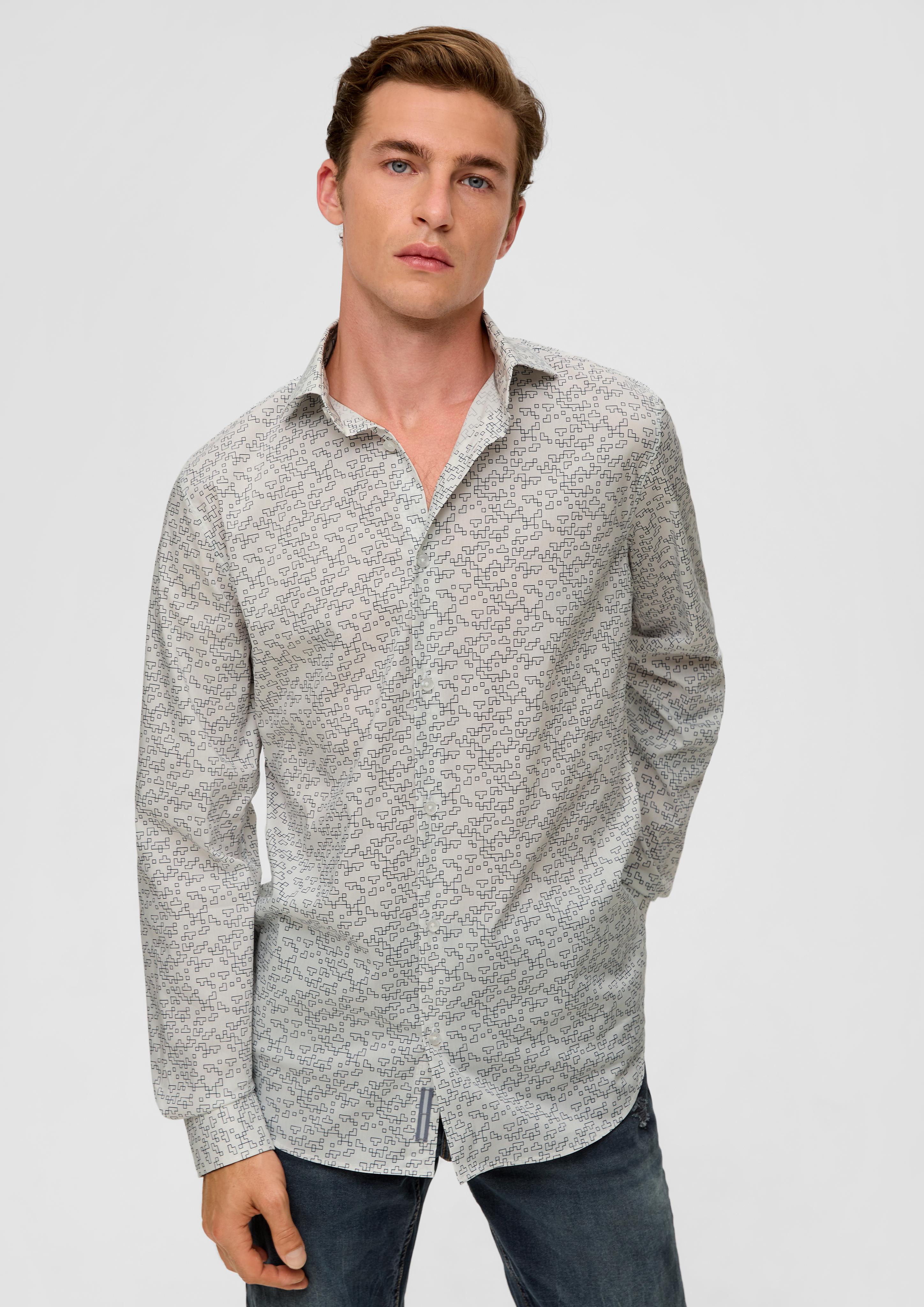 Slim: Hemd aus Baumwollstretch  2133492-01A1