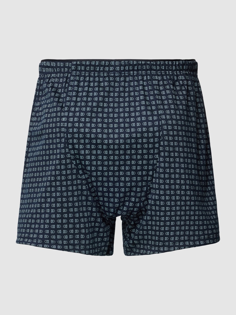 Boxershorts mit Allover-Muster in dunkelblau