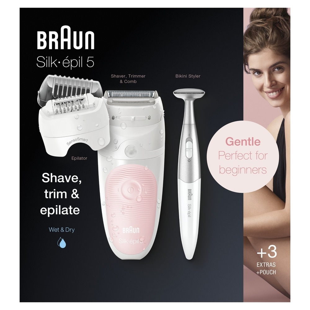 braun Braun Silk-épil 5 5-820 Épilateur Électrique Femme, Épilation Douce Epilateur Electrique