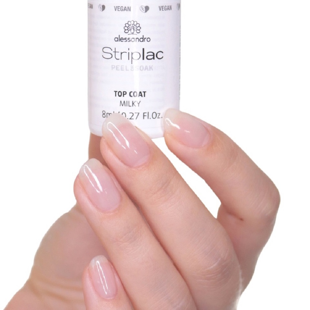 alessandro Striplac Peel Or Soak Top coat MILKY 8 ml Top coat