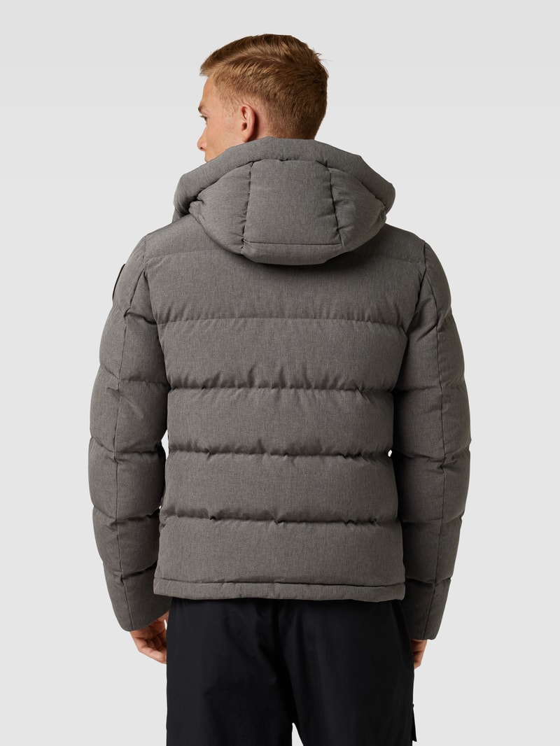 Daunenjacke mit Kapuze in anthrazit