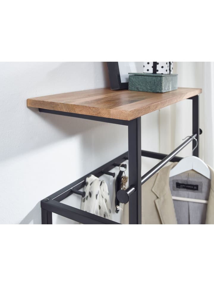 KADIMA DESIGN Wandgarderobe | Mango Massiv, 60x76x26cm, Kleiderstange günstig kaufen onesize