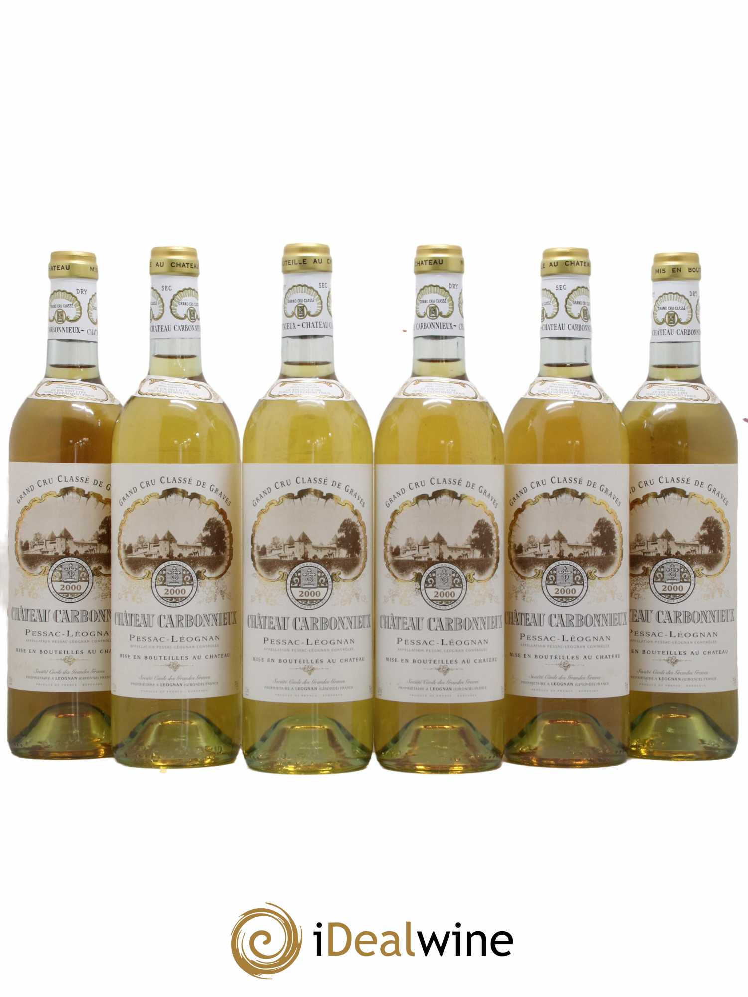 Château Carbonnieux Cru Classé de Graves  2000 - Lot de 6 Bouteilles