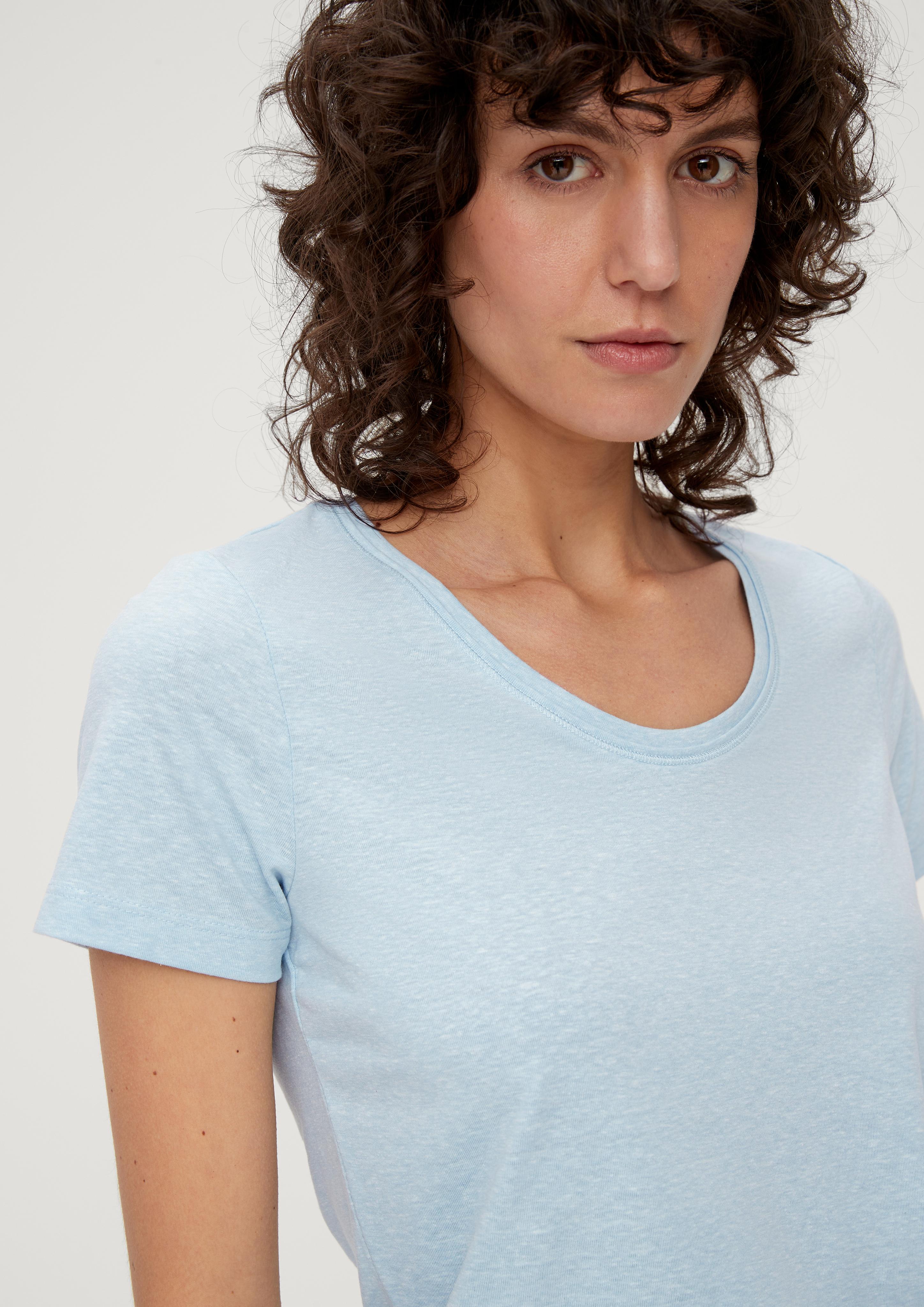 T-Shirt mit U-Ausschnitt  2134659-50W9