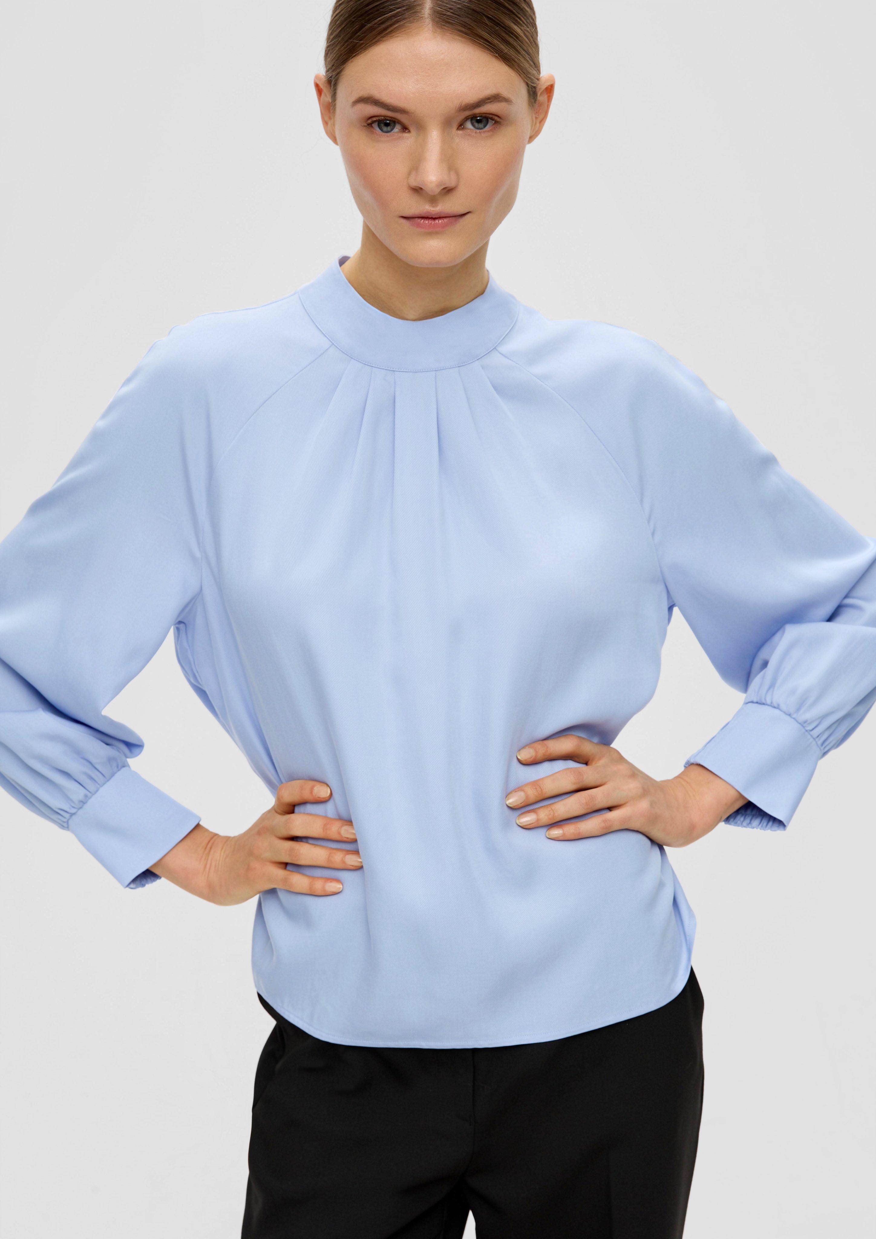 Hochgeschlossene Bluse aus Lyocell  2139172-5071
