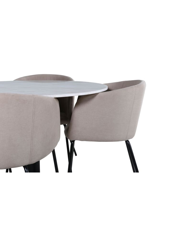 ebuy24 Essgruppe Estelle 79 (5-teilig) Beige 106 x 106 cm günstig kaufen onesize