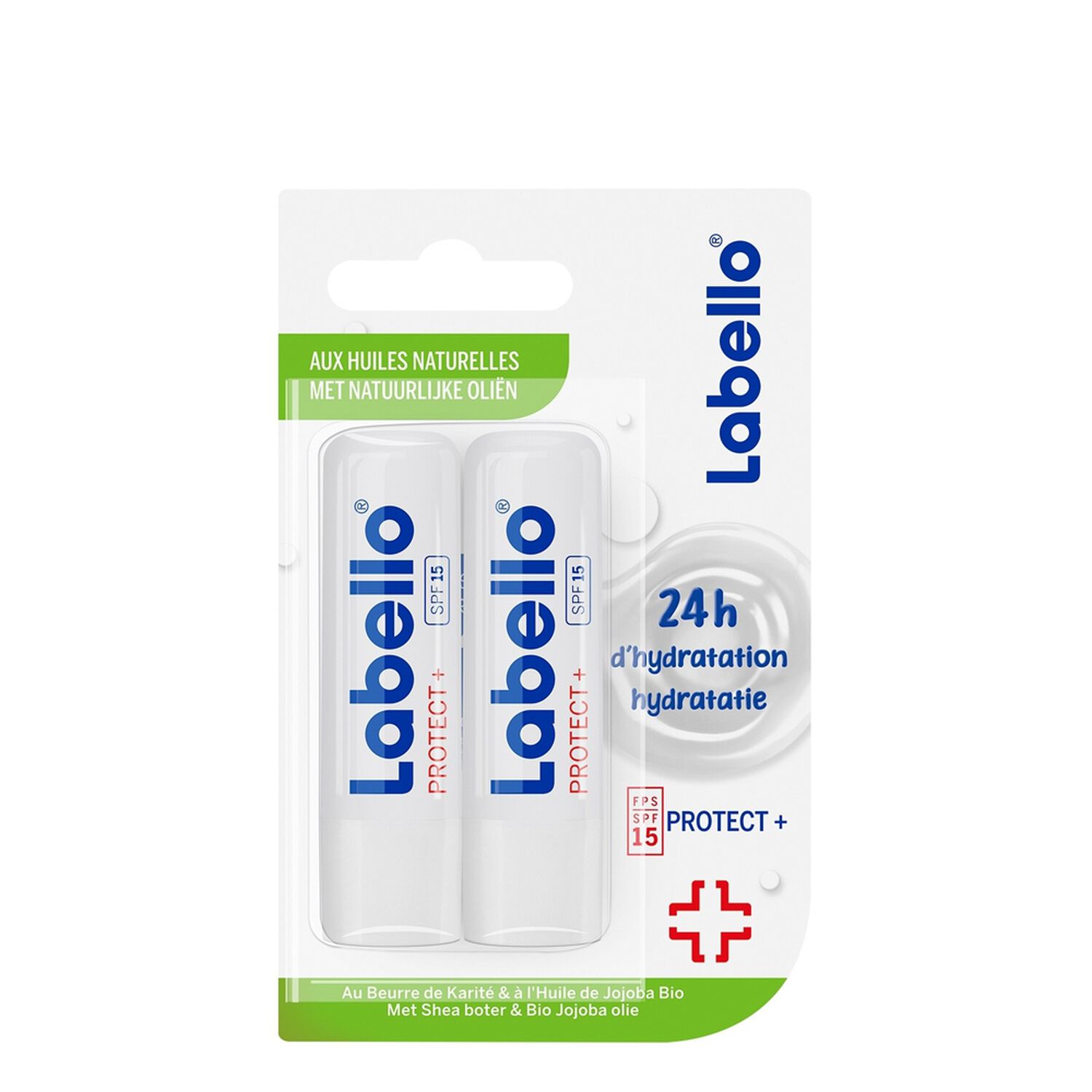 Labello LabelloProtect+ Duo Stick Lèvres Sèches 2x4.8 g
