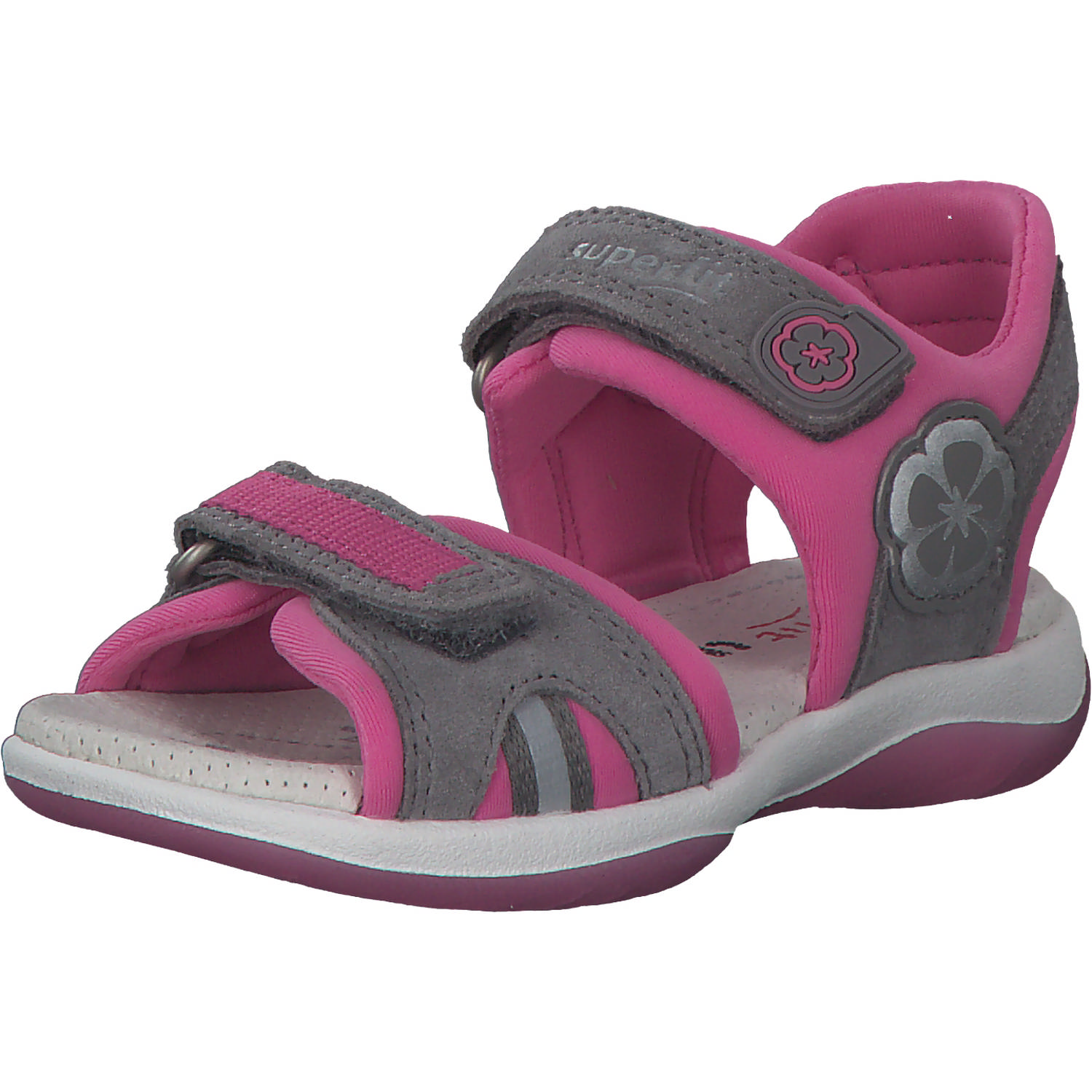 Superfit SUNNY 06127, Sandalen (Kinder), Kinder, hellgrau/rosa