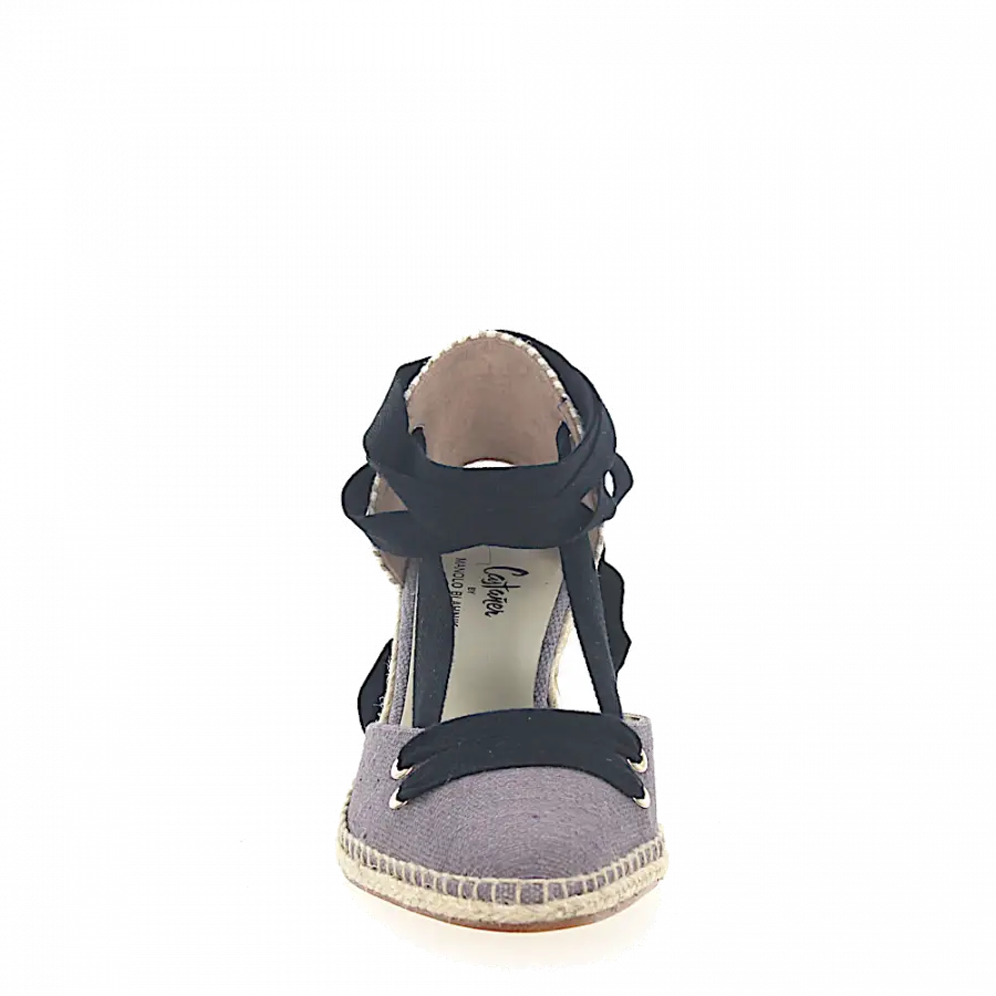 CASTAÑER BY MANOLO BLAHNIK - Espadrilles MANOLO MEDIUM Textil beige grau - grau