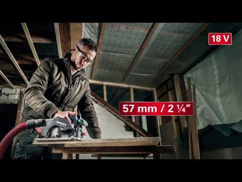 Metabo 601857840 KS 18 LTX 57 Ferăstrău circular fără fir 18V fără baterii și încărcător în metaBOX 340