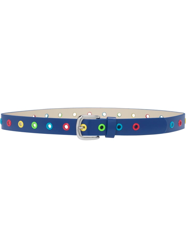Playshoes PU-Gürtel mit Nieten in Marine günstig kaufen