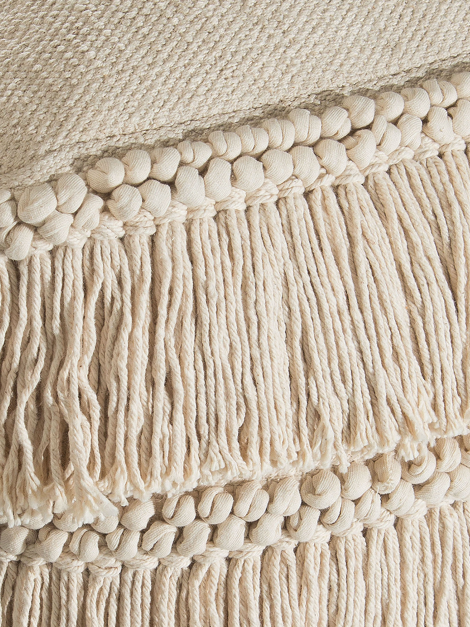 Calanda Pouf, Offwhite