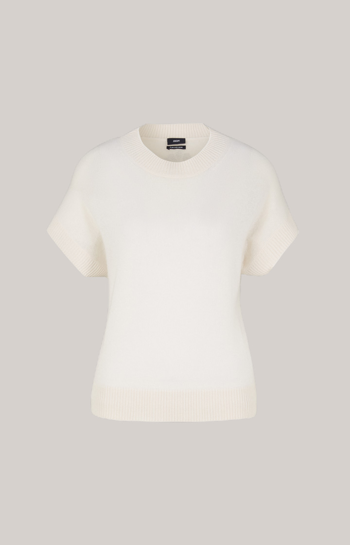 Cashmere-Strickpullover in Creme
