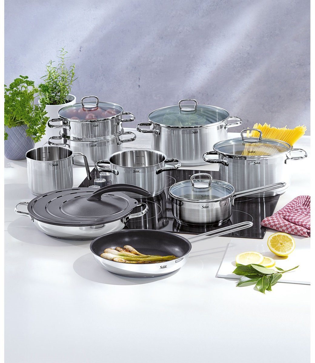 Silit Topf-Set Toskana, Edelstahl 18/10 (Set, 9-tlg), Induktion