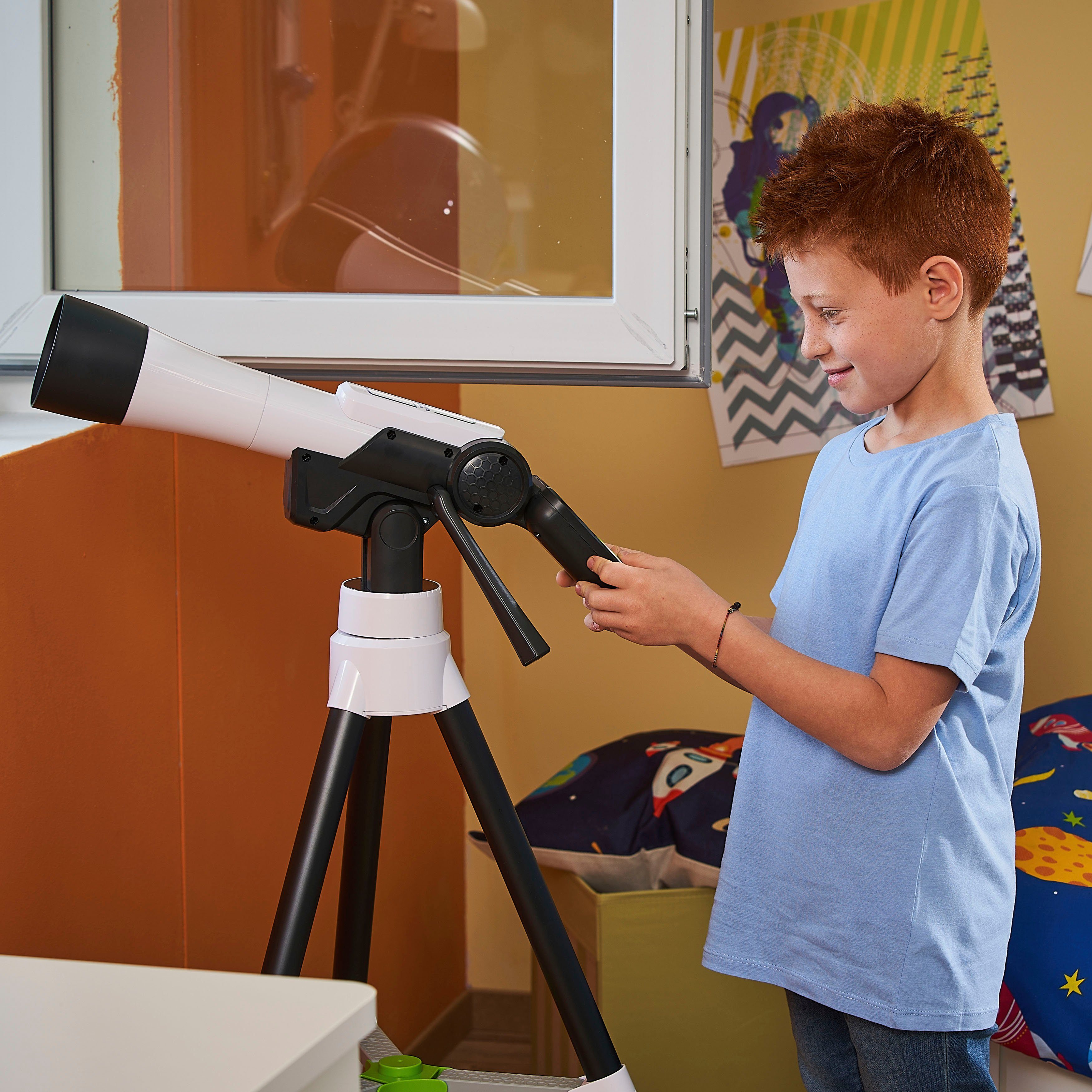 Vtech® Teleskop Interaktives Video-Teleskop für Kinder, mit NASA Lerninhalten und Spielen