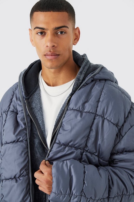 Geraffte Steppjacke