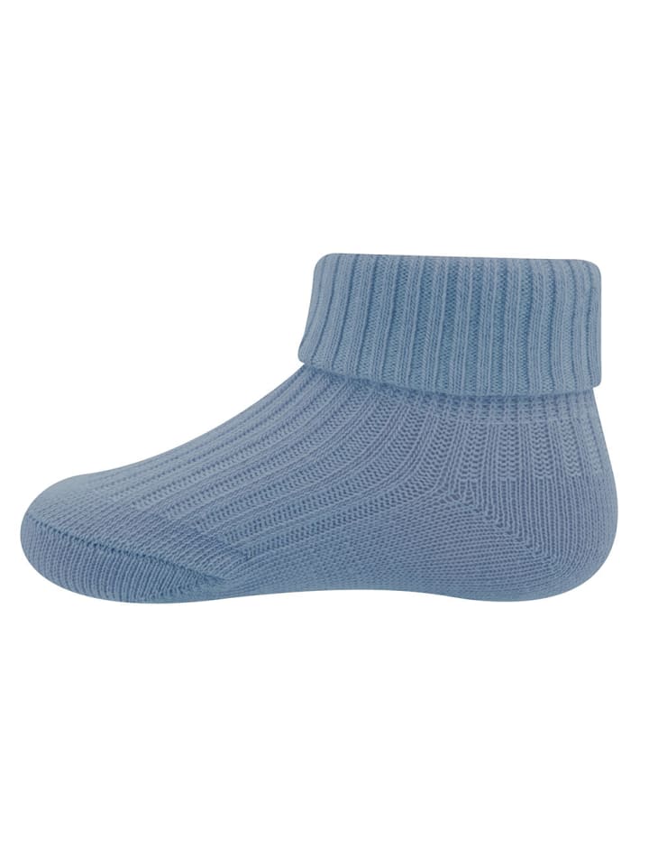 ewers 3er-Set Socken Rippe/Umschlag in fliegerblau-toffee-eichel günstig kaufen