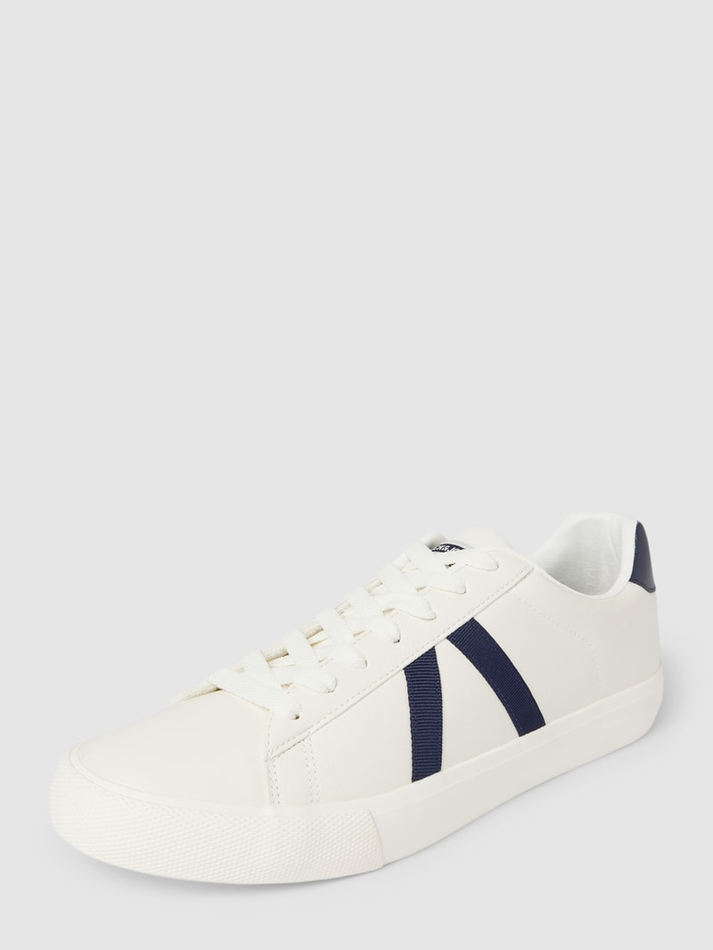 Sneaker mit Kontraststreifen in weiß