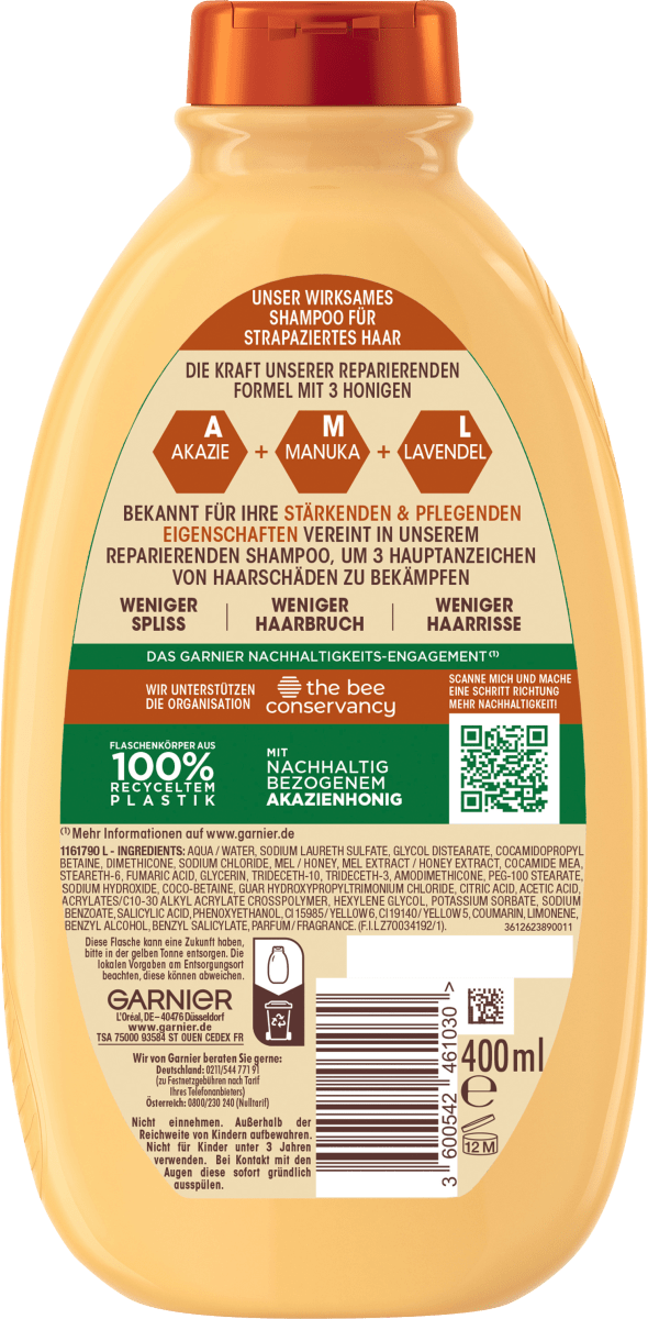 Shampoo Honig Schätze, 400 ml