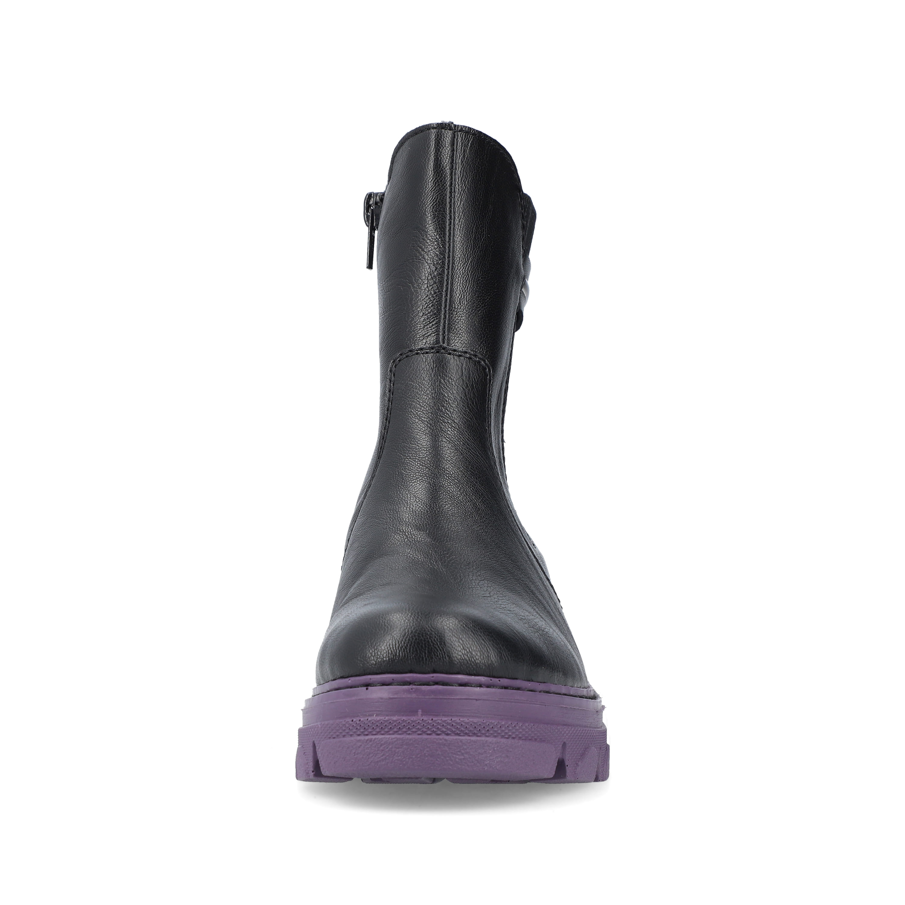 Rieker Damen Biker Boots nachtschwarz-purple