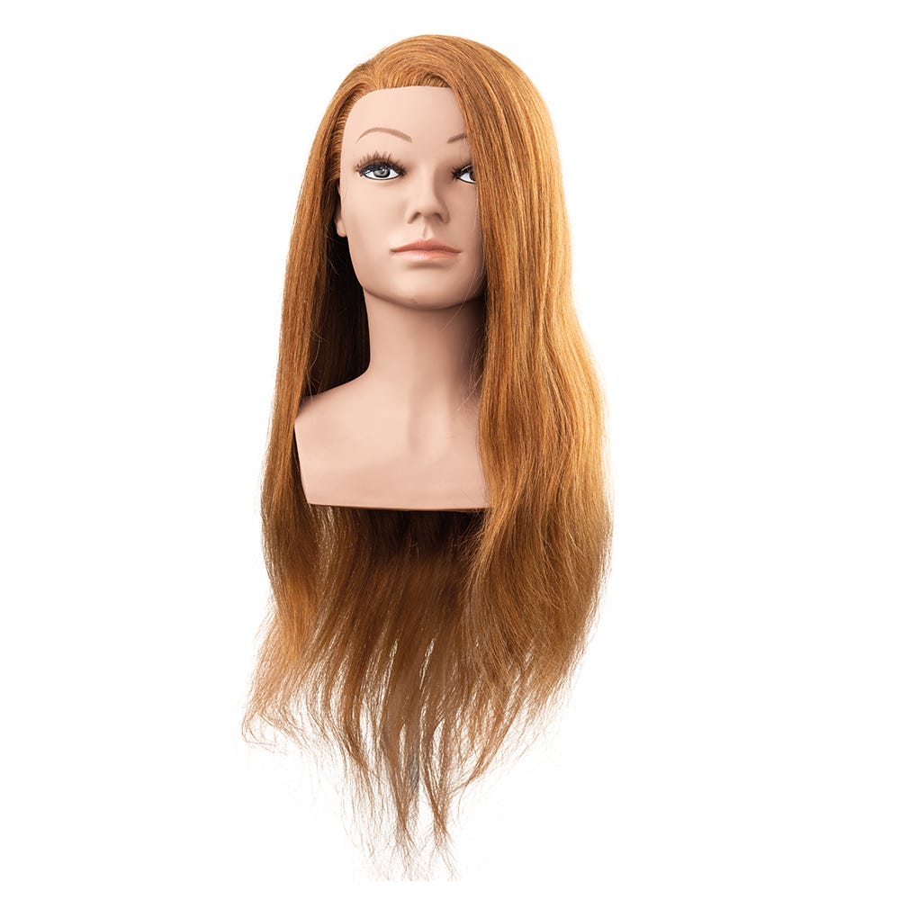 Efalock Übungskopf Mila Humanhaar hellbraun 60cm