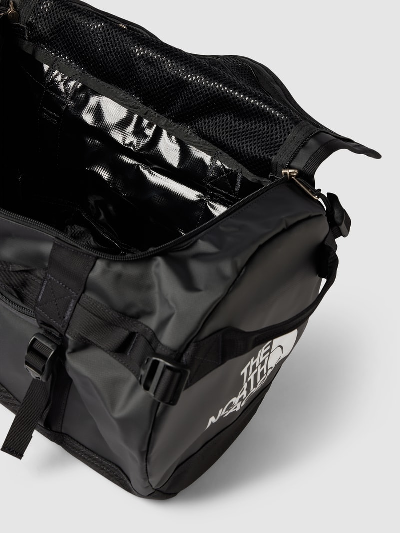 Sporttasche mit Label-Print Modell 'BASE CAMP DUFFEL XS' in schwarz