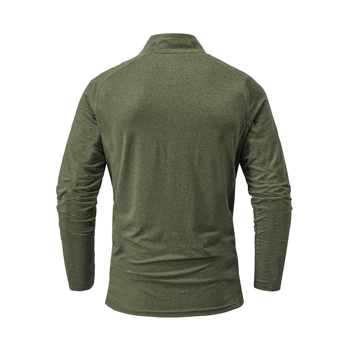 MEETYOO Langarm-Poloshirt Herren Langarm Poloshirt Funktionsshirt (Rollkragenshirts, Langarmshirt, Basic Shirt, Sweatshirt, Pullover, Longsleeve) 1/4-Reißverschluss, UPF 50+, Tops