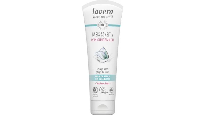 lavera BASIS SENSITIV Reinigungsmilch 125 ml