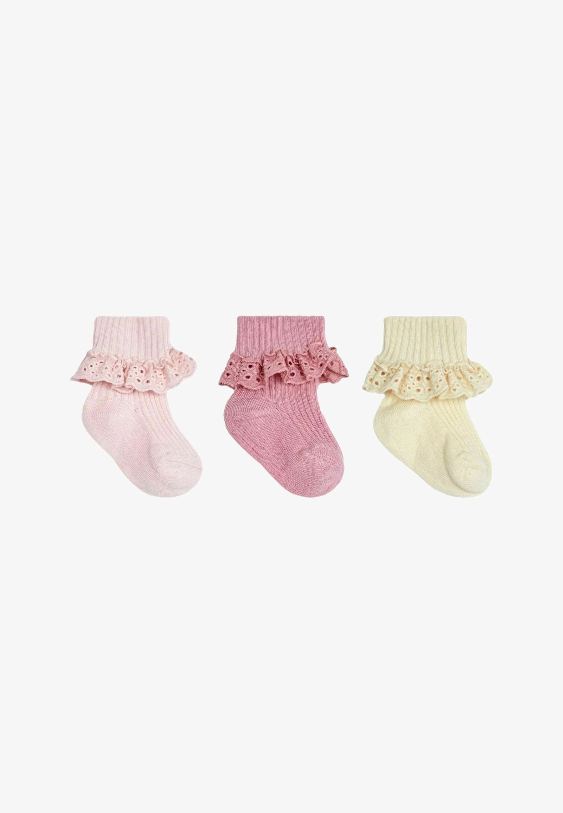 JoJo Maman Bébé 3 PACK FRILLY - Calcetines