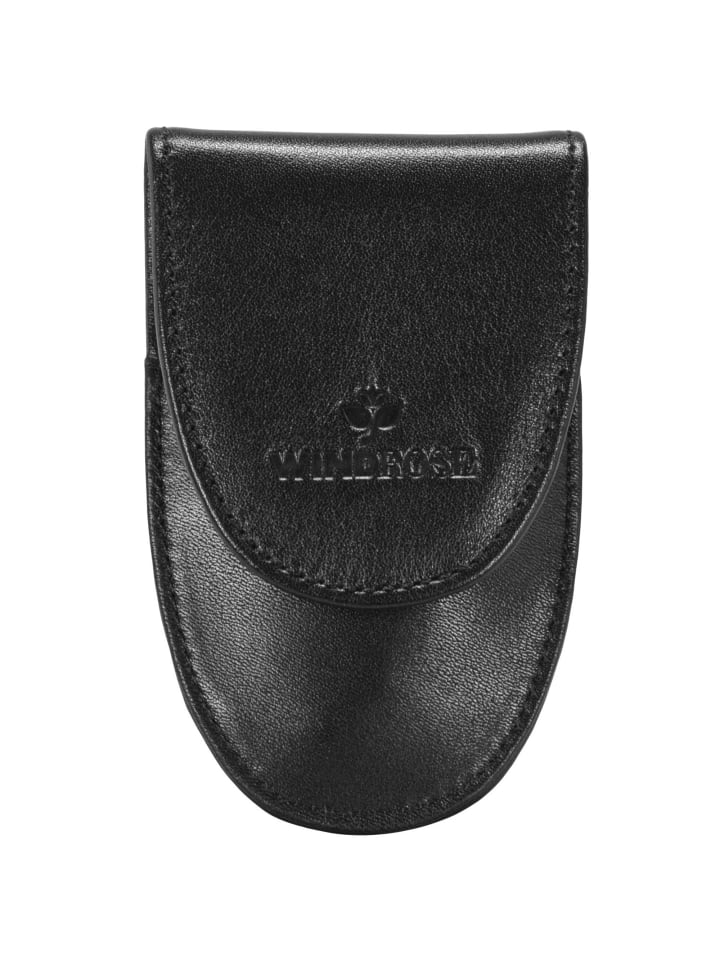 Windrose Nappa Manicure-Set 5,5 cm Leder in schwarz günstig kaufen onesize