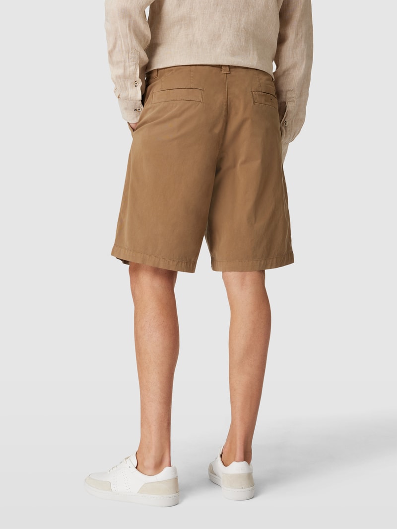 Bermudas mit französischen Eingrifftaschen Modell 'Selian' in cognac