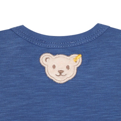 T-Shirt kurzarm, mittelblau für Jungs