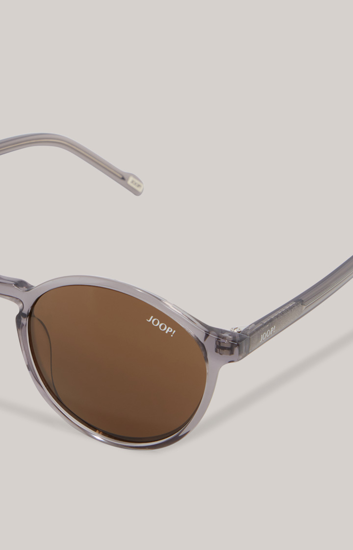 Sonnenbrille in Grau/Braun