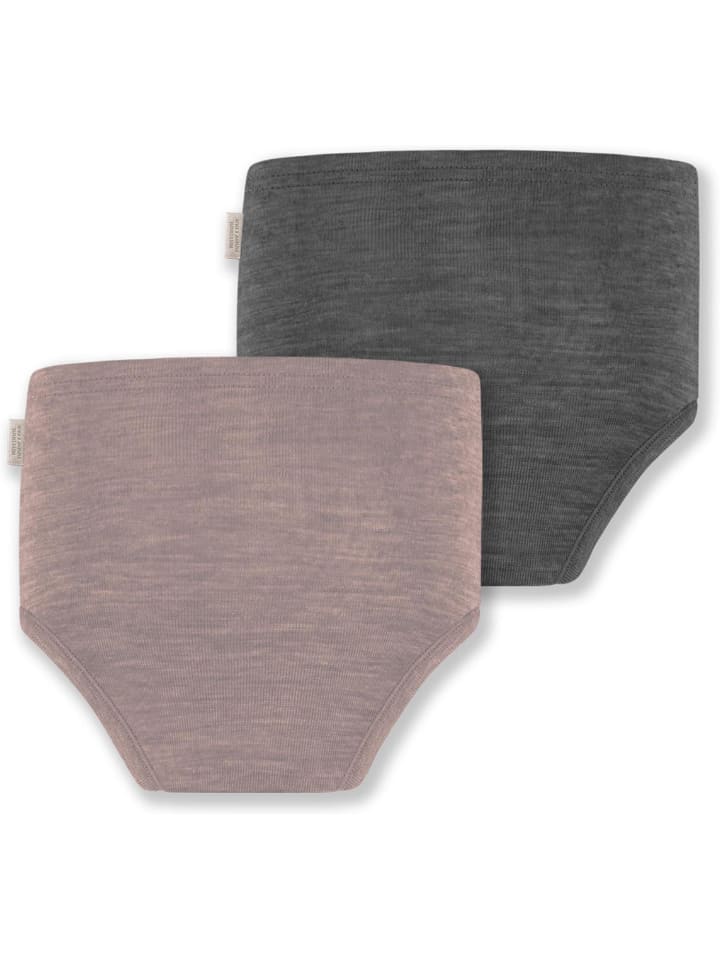 Normani Outdoor Sports 2er Pack Baby Merino Windelhose Tokoroa in Anthrazit/Rosa günstig kaufen